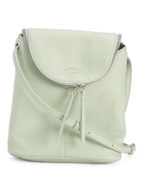 AMERICAN LEATHER CO. Leather Hampton Large Zip Around Crossbody